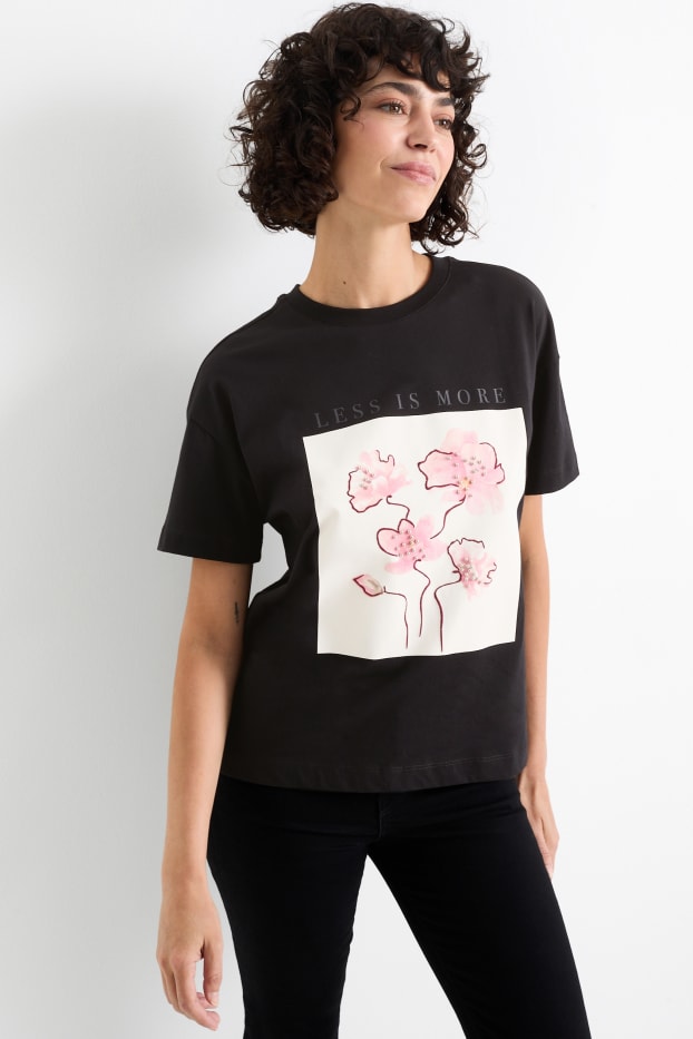 Damen - T-Shirt - schwarz