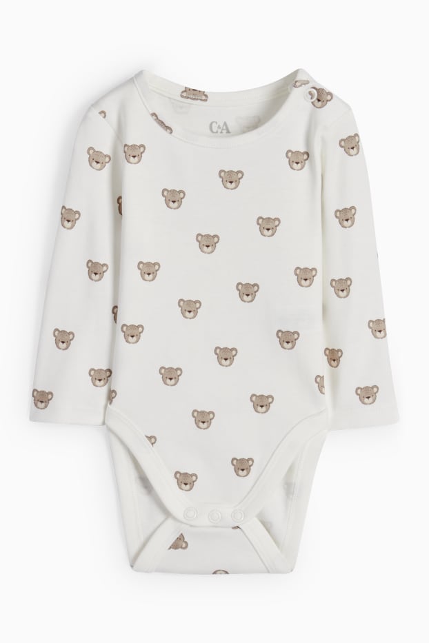 Bébés garçons - Ourson - tenue pour bébé - 2 pièces - gris clair
