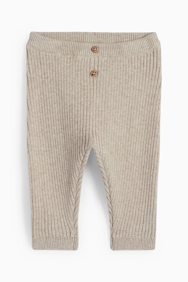 Bébés garçons - Ensemble en maille pour bébé - 2 pièces - marron clair