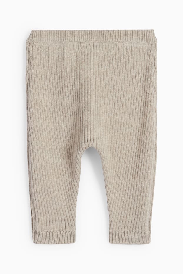 Bébés garçons - Ensemble en maille pour bébé - 2 pièces - marron clair