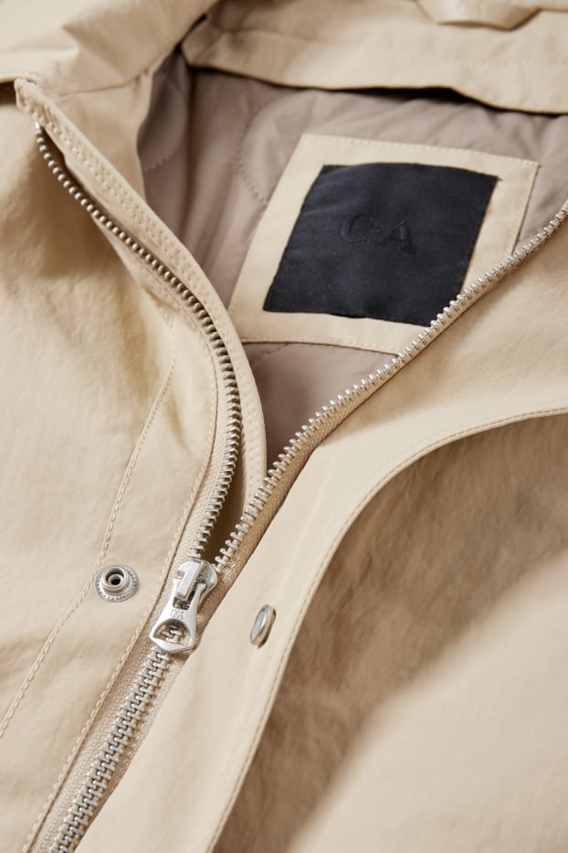 Uomo - Cappotto - idrorepellente - beige