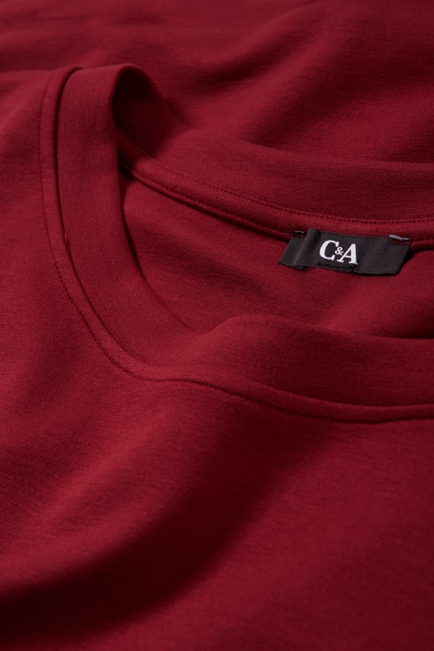 Femmes - Sweat - rouge foncé