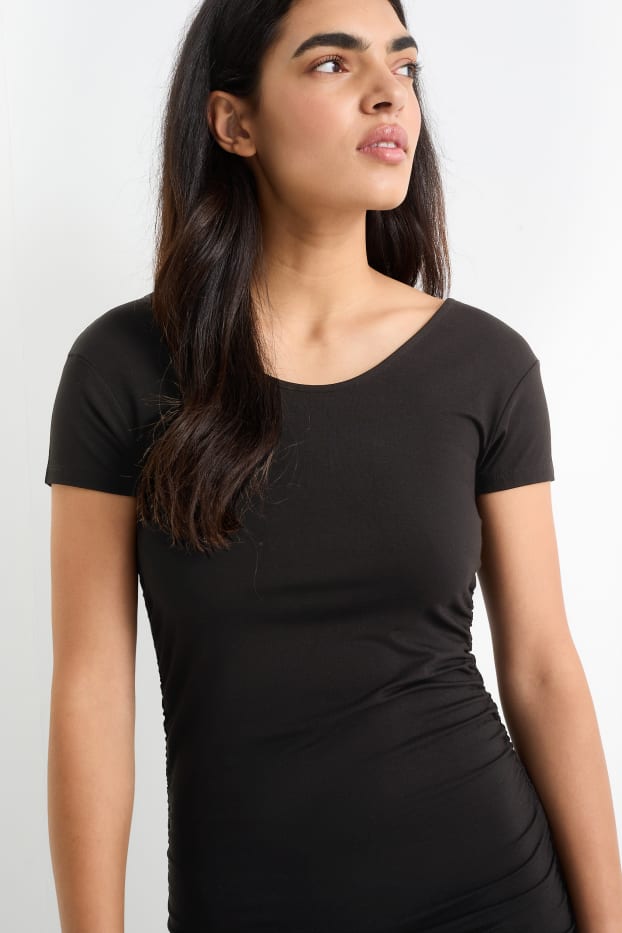 Women - Bodycon viscose dress - black