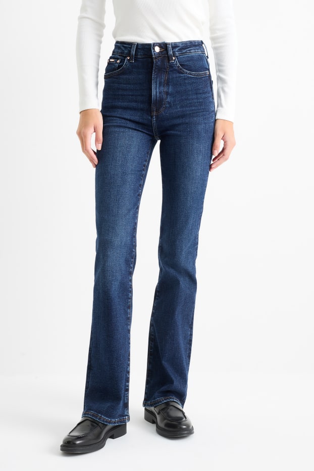 Dona - Flared jeans - high waist - LYCRA® - texà blau fosc