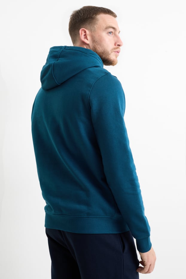 Hommes - Sweat à capuche - bleu foncé
