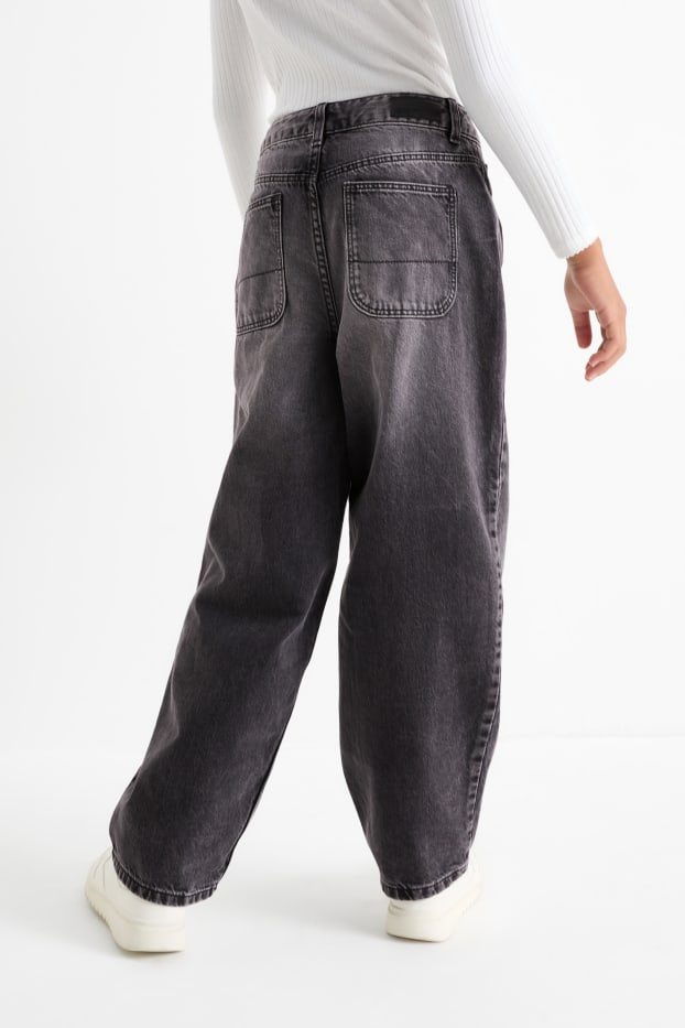 Copii - Fete - Balloon jeans - negru