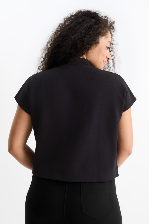 Women - Polo shirt - black