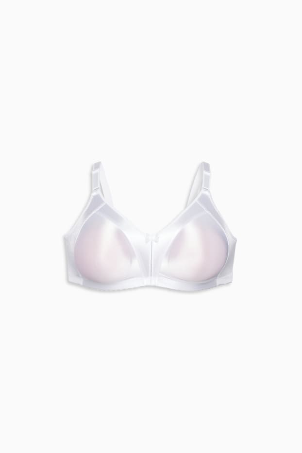 Women - Non-wired minimiser bra - shiny - white