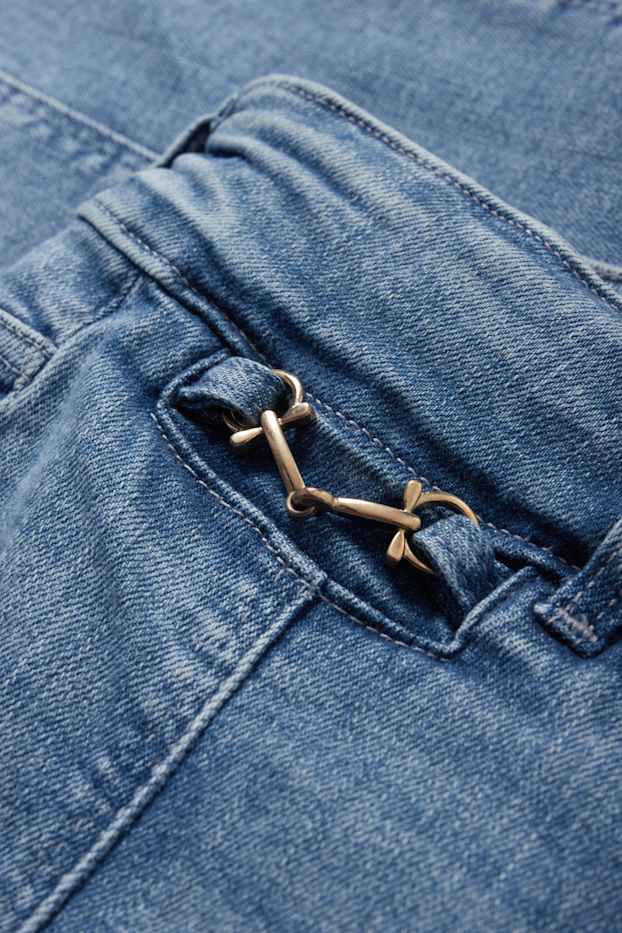 Dona - Bootcut jeans - mid waist - texà blau clar