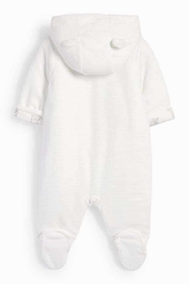Unisex - Winnie de Pluș - salopetă bebeluși - alb