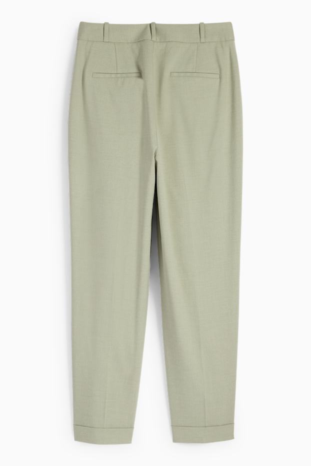 Dames - Pantalon - high waist - straight fit - lichtgroen