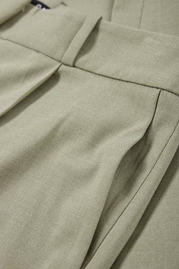 Dames - Pantalon - high waist - straight fit - lichtgroen
