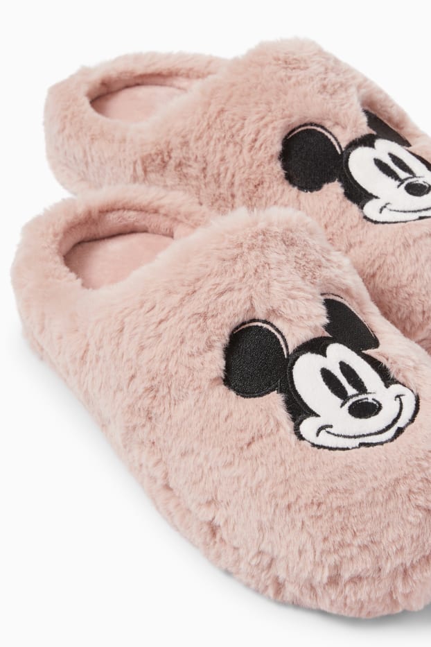 Femmes - Chaussons - Mickey Mouse - rose