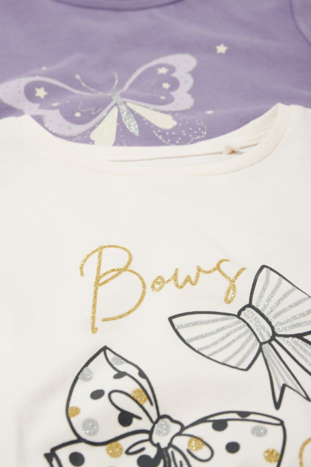 Kinderen: meisjes - Strik - longsleeve - champagnekleurig
