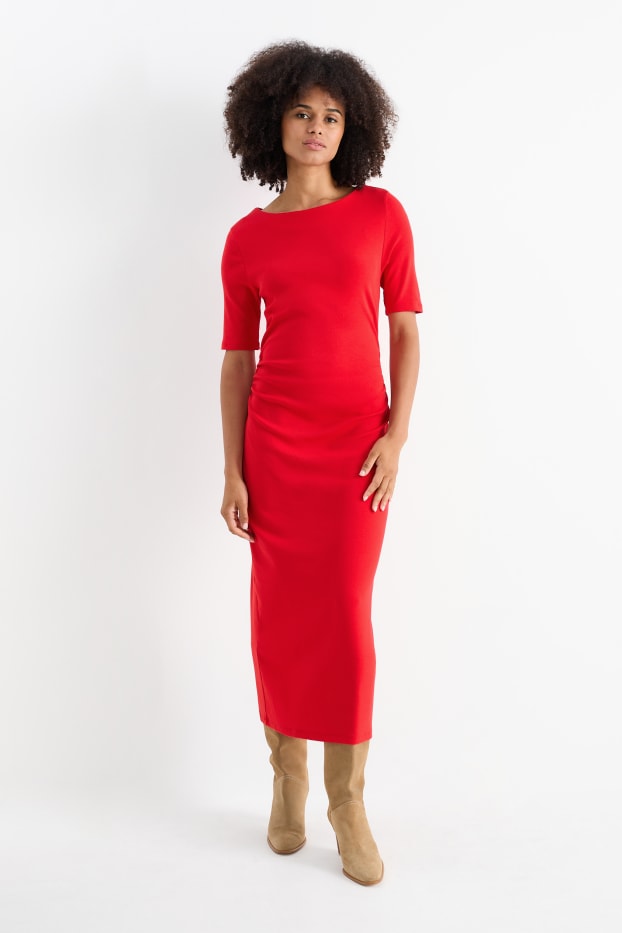 Dona - Vestit ajustat - vermell