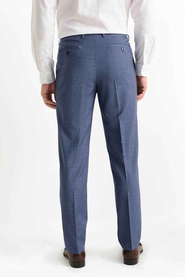 Home - Pantalons combinables - regular fit - estampats - blau fosc