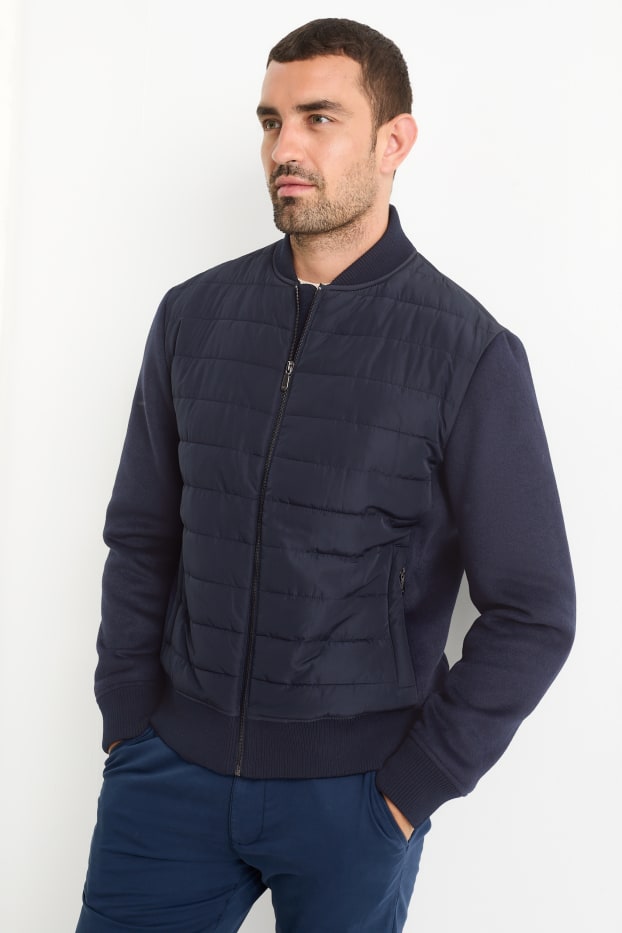 Herren - Stepp-Blouson - schwarz