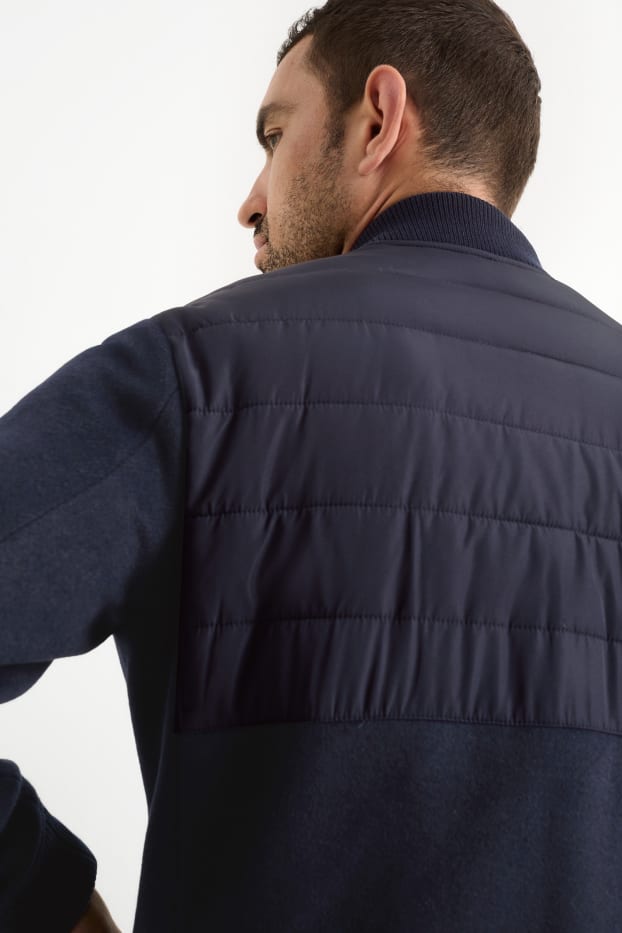 Herren - Stepp-Blouson - schwarz