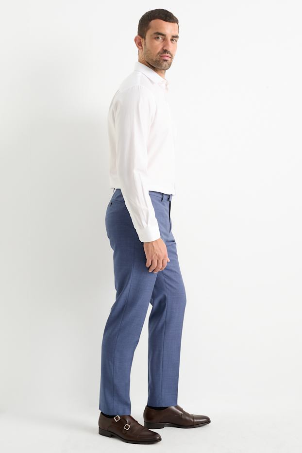 Home - Pantalons combinables - regular fit - estampats - blau fosc