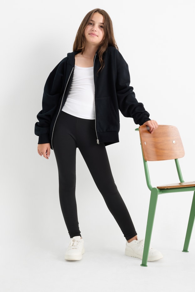 Niños: niñas - Pack de 3 - leggings térmicos - negro