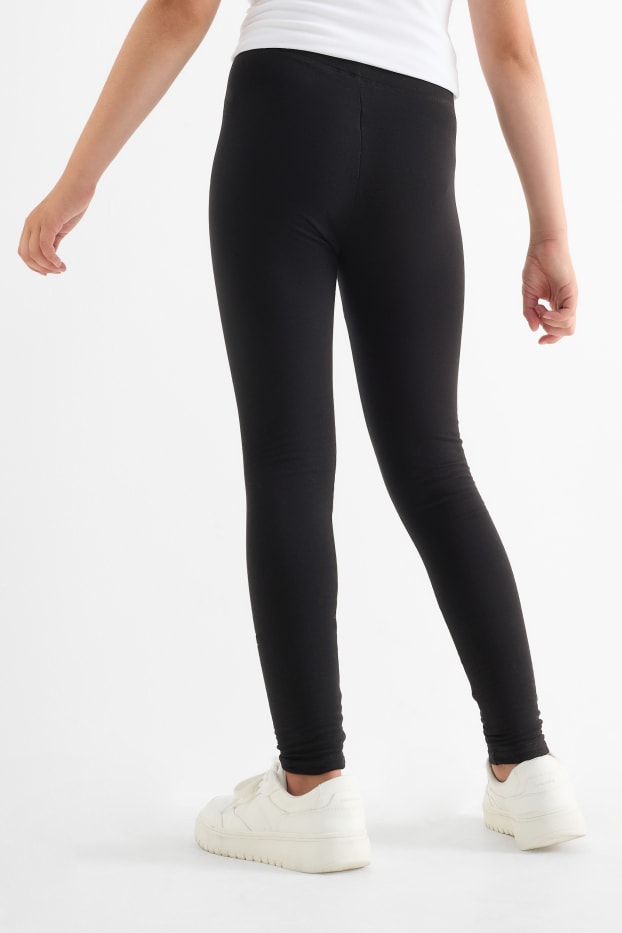 Niños: niñas - Pack de 3 - leggings térmicos - negro