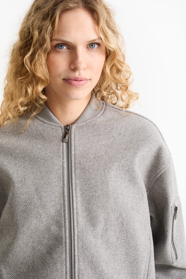 Women - Bomber jacket - gray