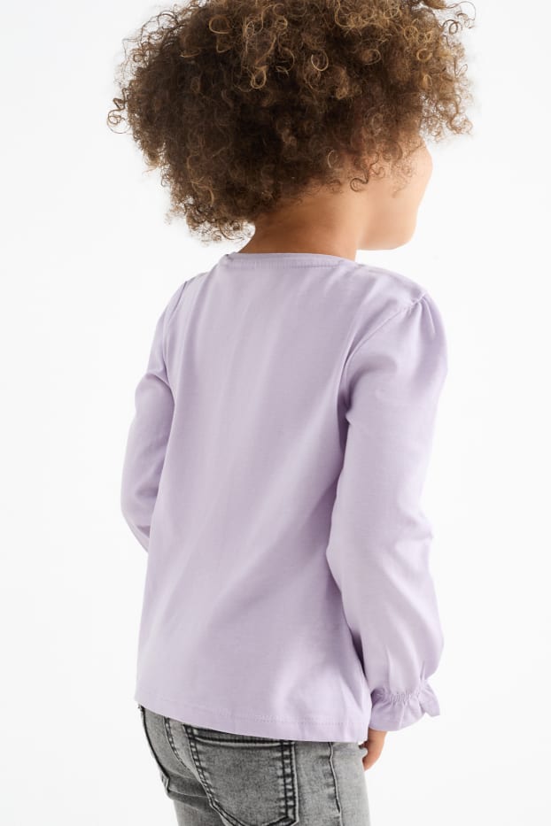 Nena - Paquet de 3 - unicorn - samarreta de màniga llarga - violeta clar