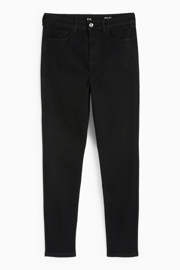 Femei - Jegging jeans - talie înaltă - negru