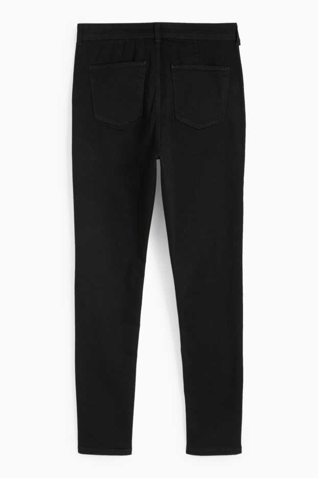 Femei - Jegging jeans - talie înaltă - negru