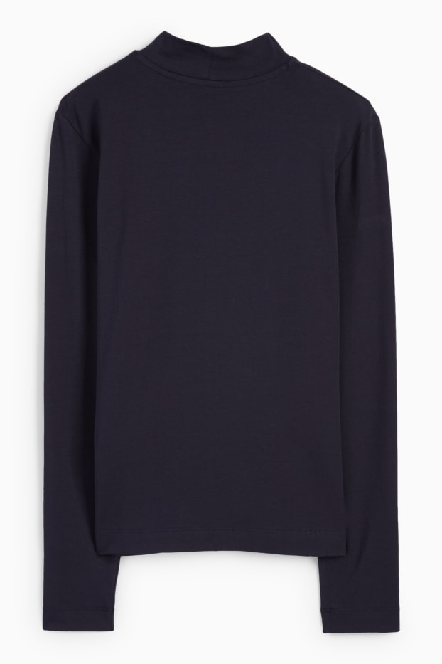 Femmes - Haut à col roulé - bleu foncé