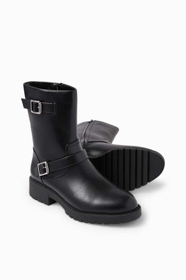 Dona - Botes - pell sintètica - negre
