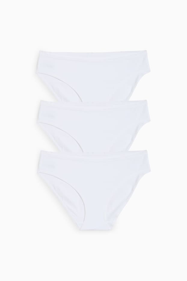 Damen - Multipack 3er - Slip - weiß