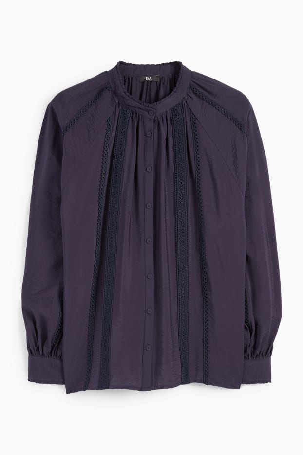 Damen - Bluse - dunkelblau