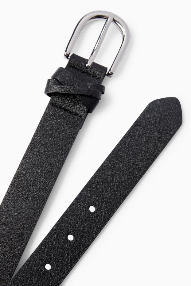 Dames - Riem - imitatieleer - zwart