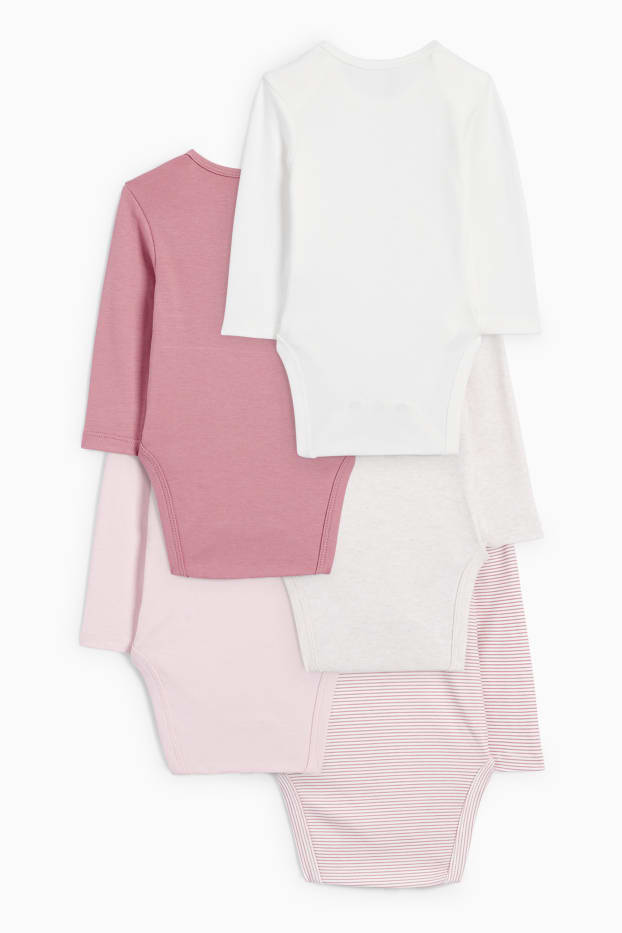 Bébés filles - Lot de 5 - bodys bébé - rose