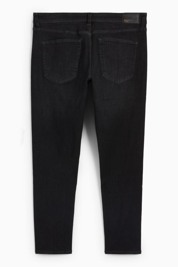 Pánské - Slim tapered jeans - Flex - LYCRA® ADAPTIV Fiber - černá