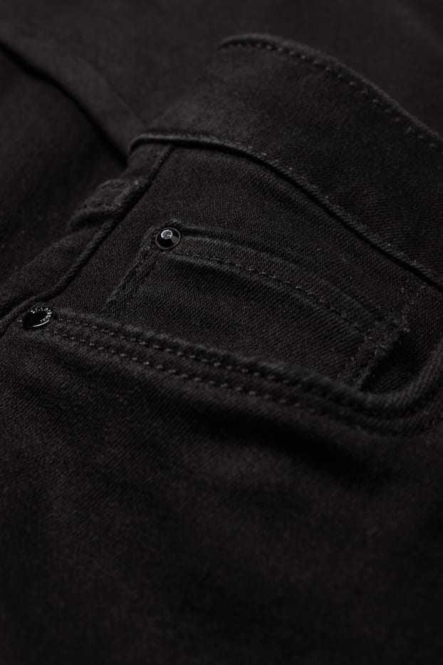 Femei - Slim jeans - talie medie - negru