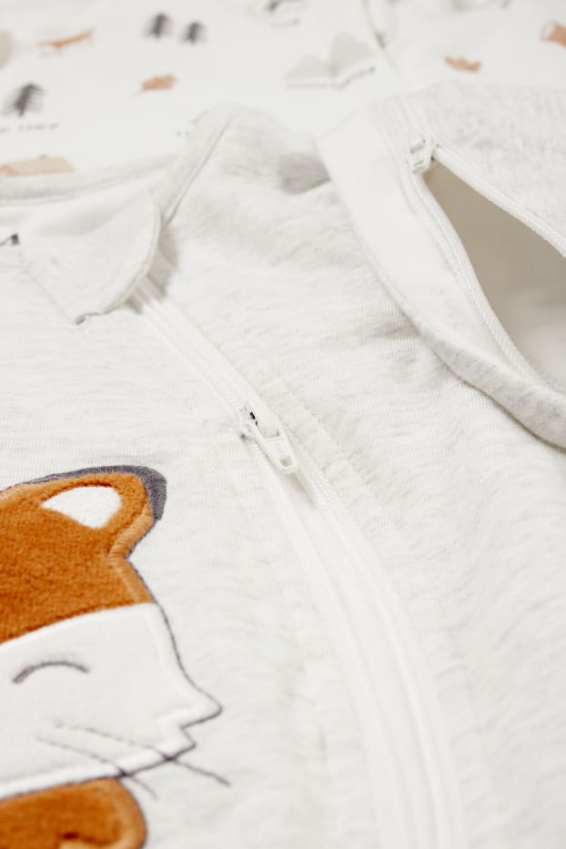 Bébés garçons - Lot de 2 - renard et forêt - gigoteuses - 6-18 mois - blanc