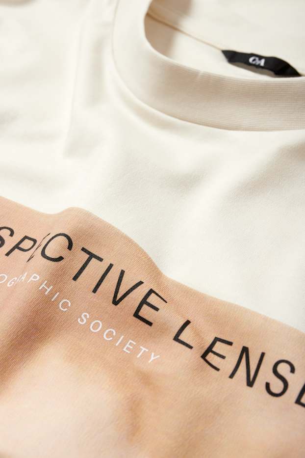 Hommes - T-shirt - beige