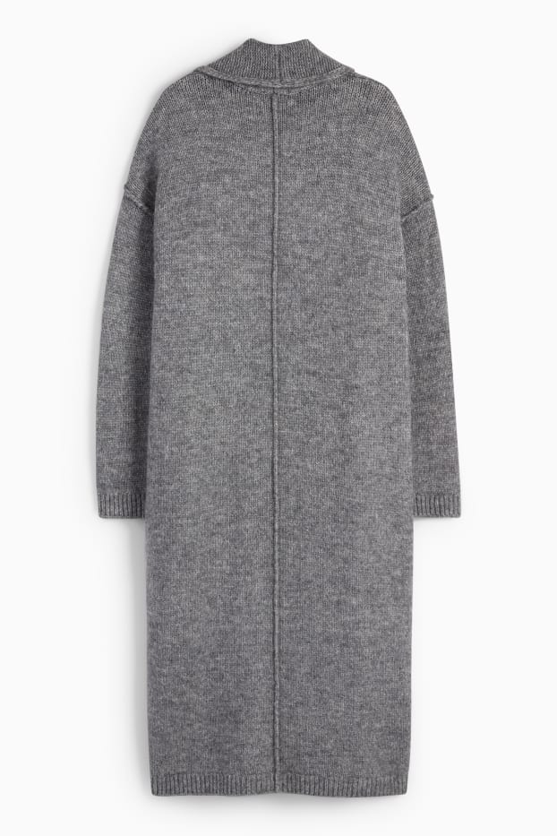 Dona - Jaqueta de punt llarga - gris