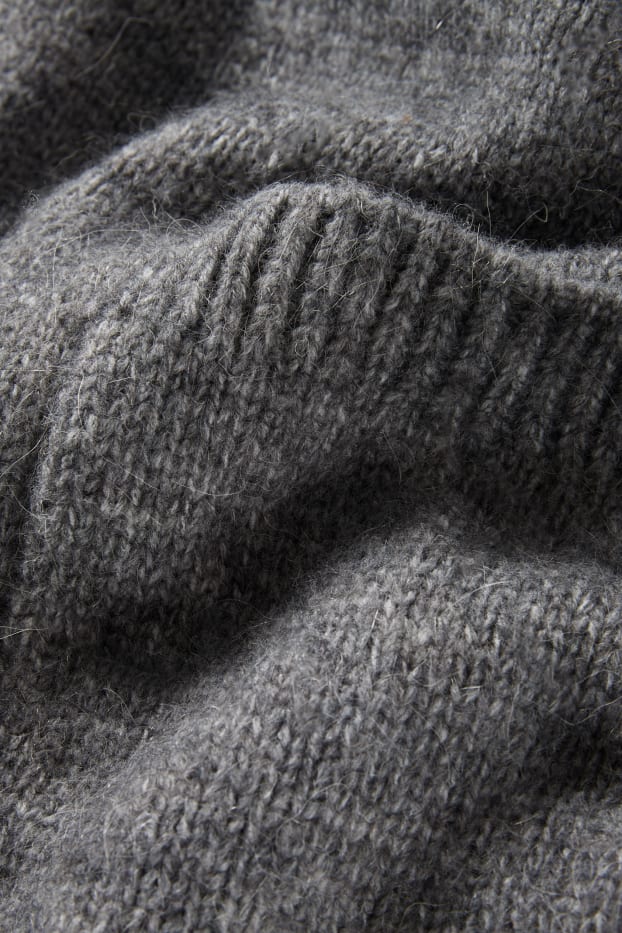 Dona - Jaqueta de punt llarga - gris