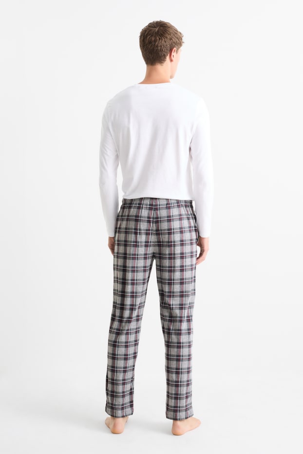 Bărbați - Multipack 2 buc. - pantaloni de pijama - gri închis