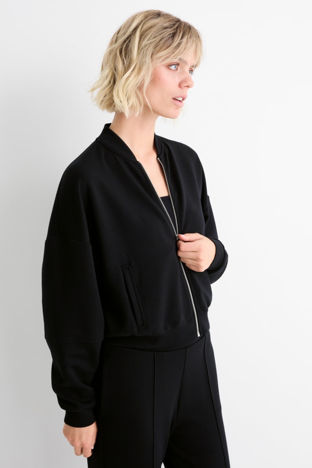 Femmes - Sweat zippé - noir
