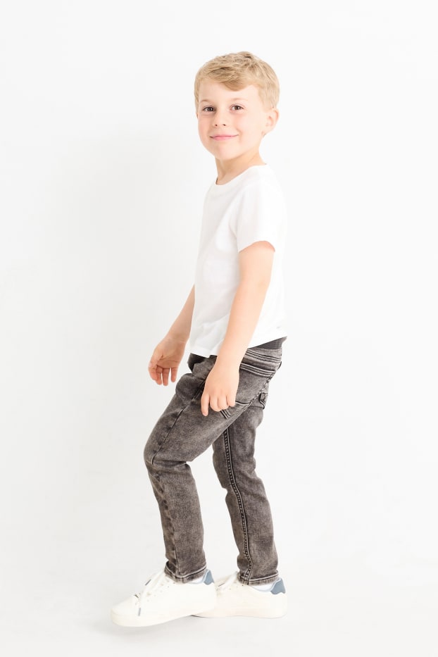 Copii - Băieți - Slim jeans - denim-gri