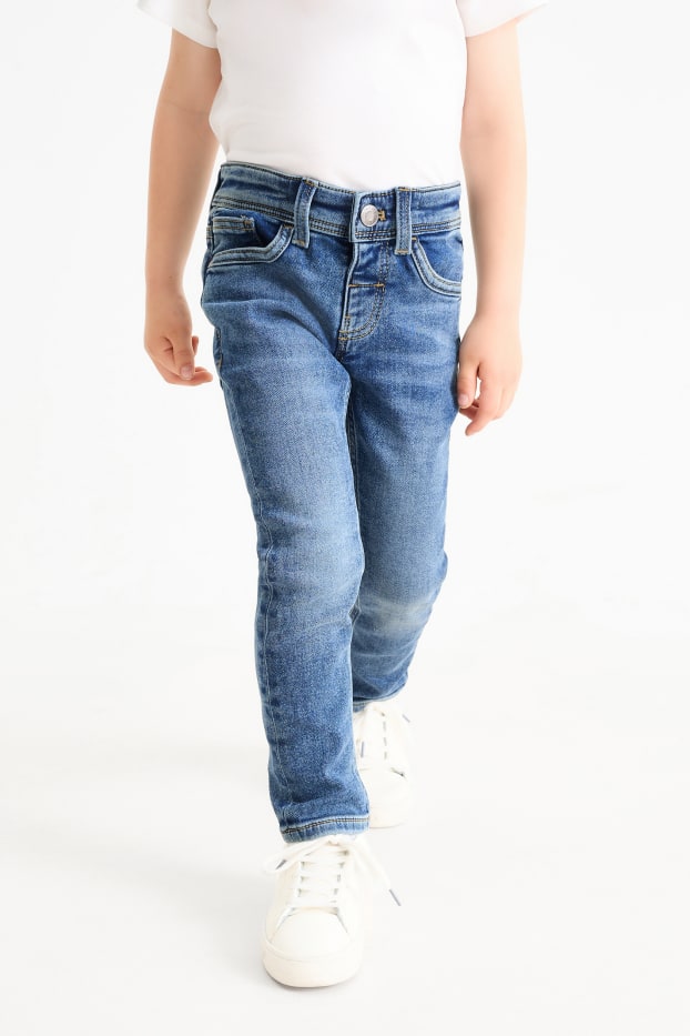 Kinder Buben - Straight Jeans - Jog Denim - jeansblau