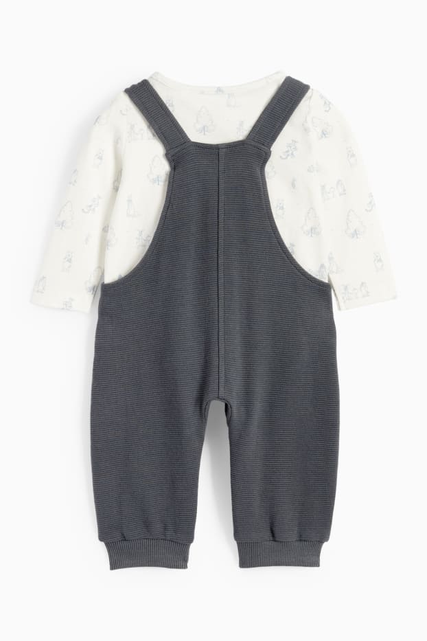 Bébés garçons - Winnie l’ourson - tenue pour bébé - 2 pièces - gris foncé