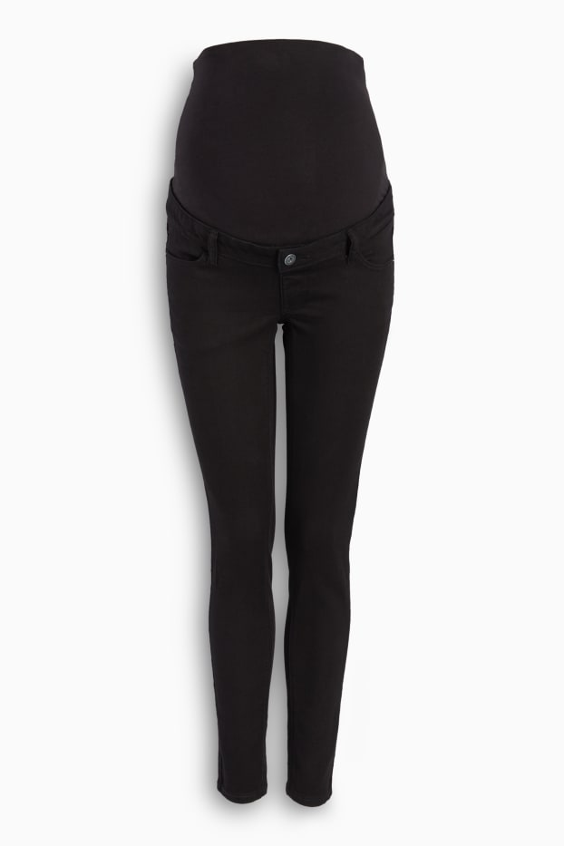 Dámské - Těhotenské džíny - skinny jeans - LYCRA® - černá