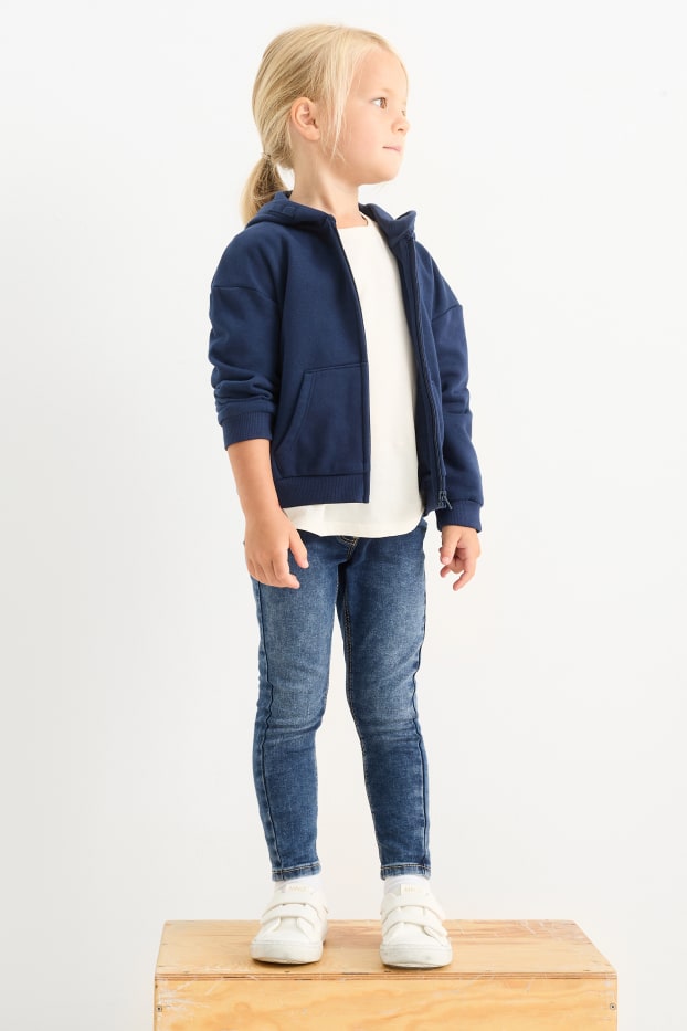 Enfants filles - Lot de 2 - jeggings - jean bleu