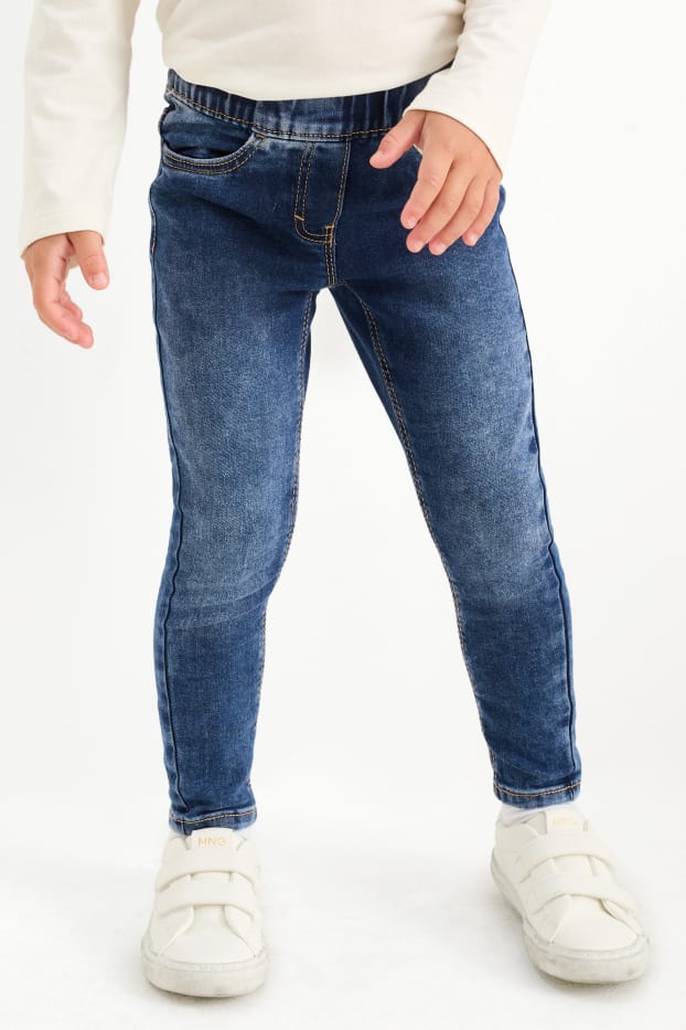 Enfants filles - Lot de 2 - jeggings - jean bleu