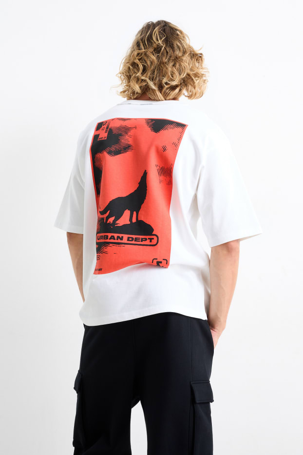 Hommes - T-shirt surdimensionné - blanc